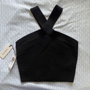 Aritzia/Babaton Sculpt Knit Criss Cross Cropped Tank